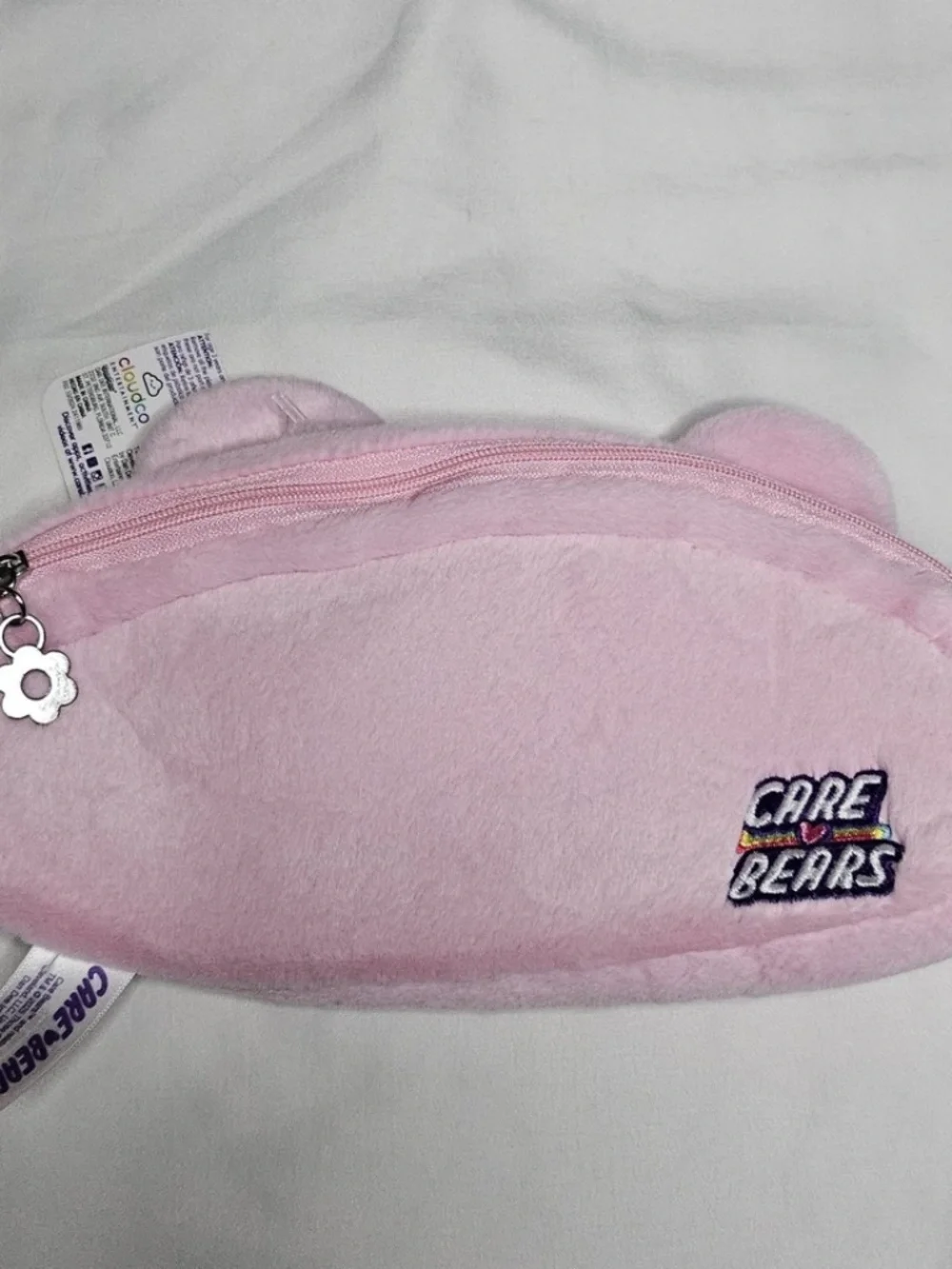 New Set 3 Care Bear Pencil Case Pink Cheer Green Good Luck Lucky Yellow Funshine